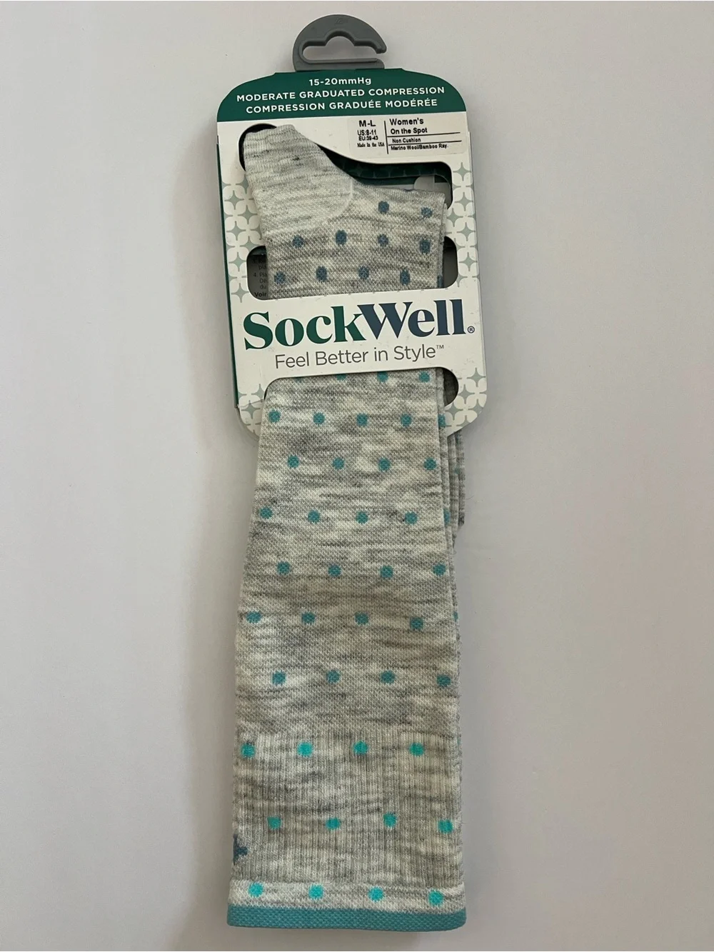 SockWell Moderate Graduated Compression Women’s Merino Wool Socks